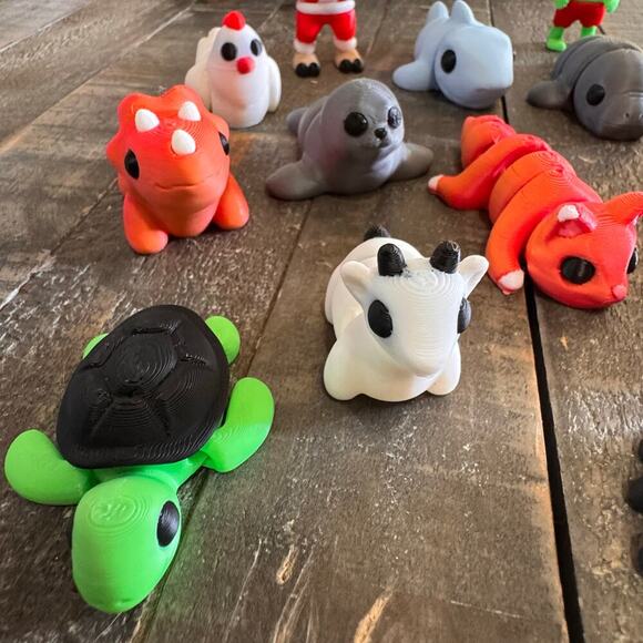 Mini Flexi Animals Choose Your 3D Printed Articulated Animal - Picture 2 of 10